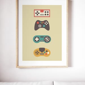 Printable Wall Art, Gaming Print, Wall Art Prints, Retro Print ...