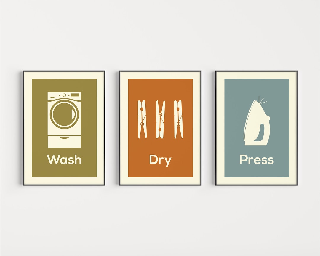 Laundry Prints, Laundry Printables, Wall Art, Laundry, Wall Art Prints