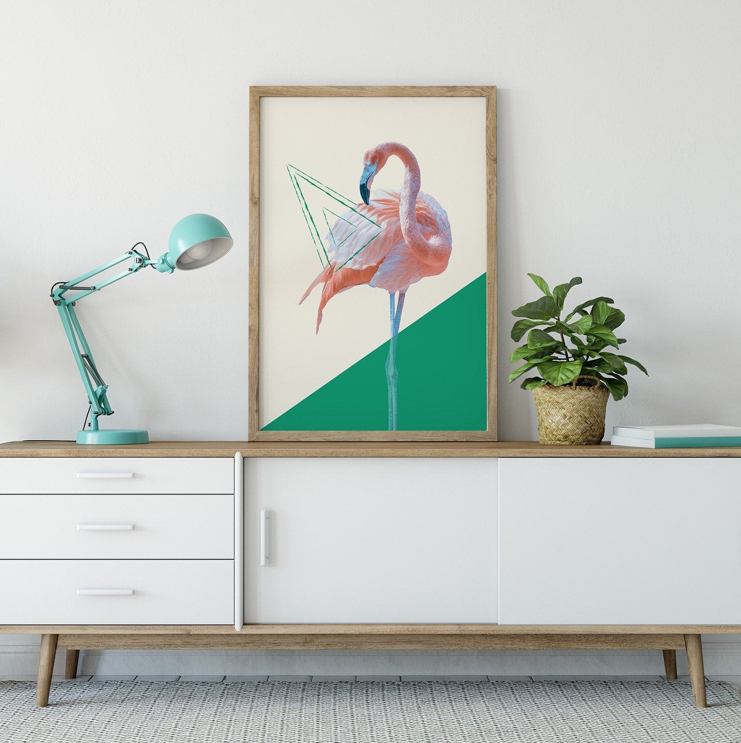 Flamingo Printable Flamingo Print Wall Art Flamingo Wall | Etsy