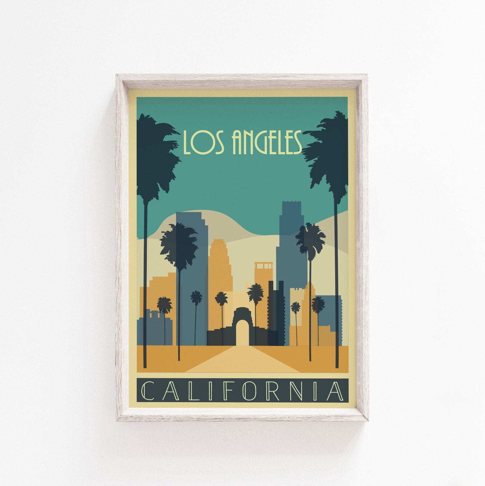 Printable Wall Art Los Angeles Poster Los Angeles Print Los Etsy
