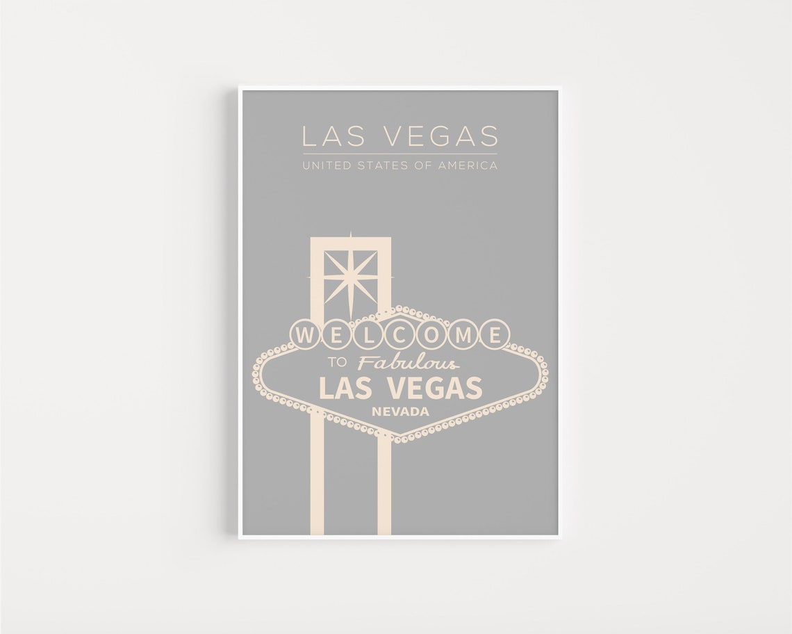 Las Vegas Printable Printable Art Las Vegas Print Las Vegas | Etsy
