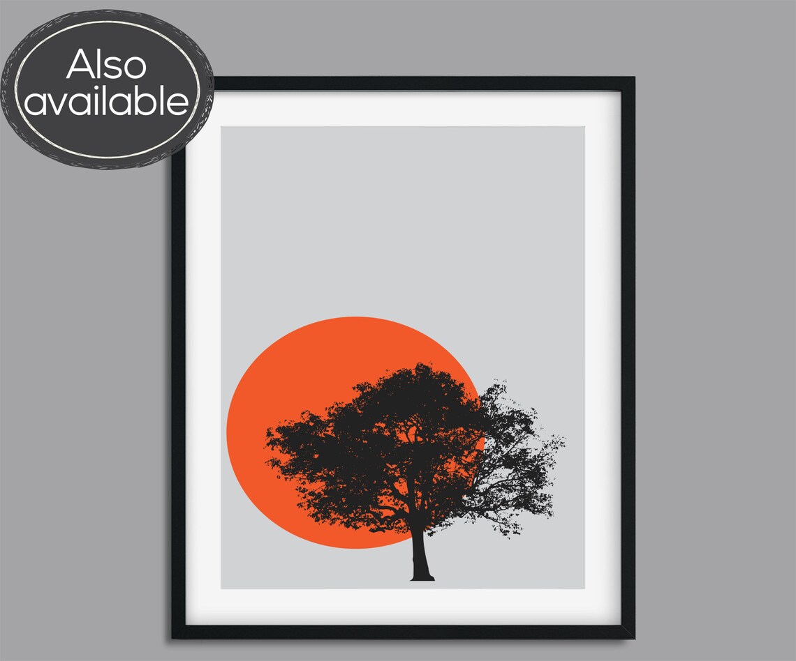 Tree Print Printable Wall Art Printable Wall Art Print | Etsy