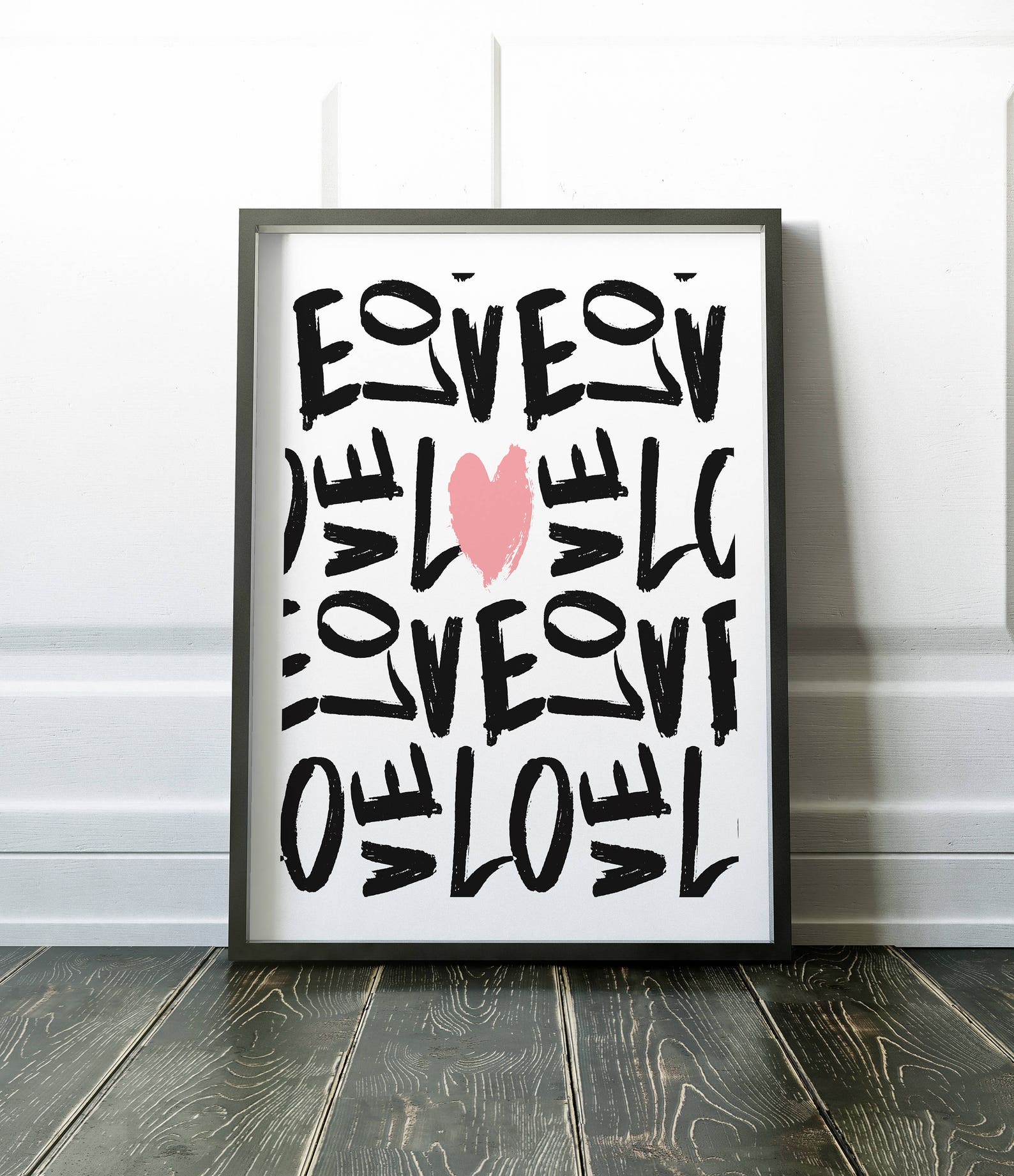 Printable Wall Art Love Print Wall Art Prints Minimalist - Etsy