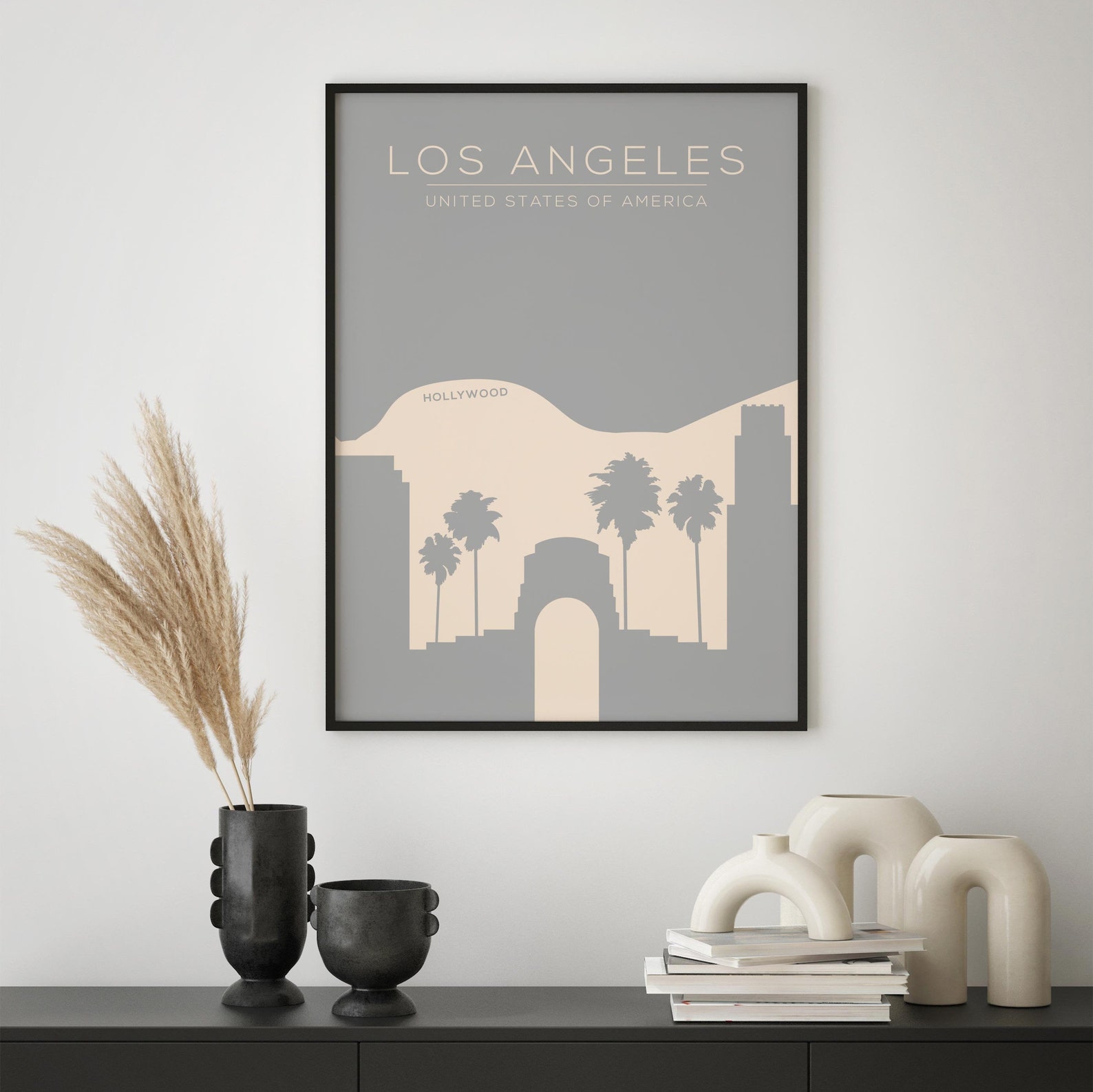 Printable Wall Art Wall Art Los Angeles Print Los Angeles Etsy