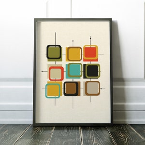 Mid Century Print, Printable Wall Art, Mid Century Modern, Retro, Printable Art, Instant Download, Printable, Mid Century, Wall Art Print image 7