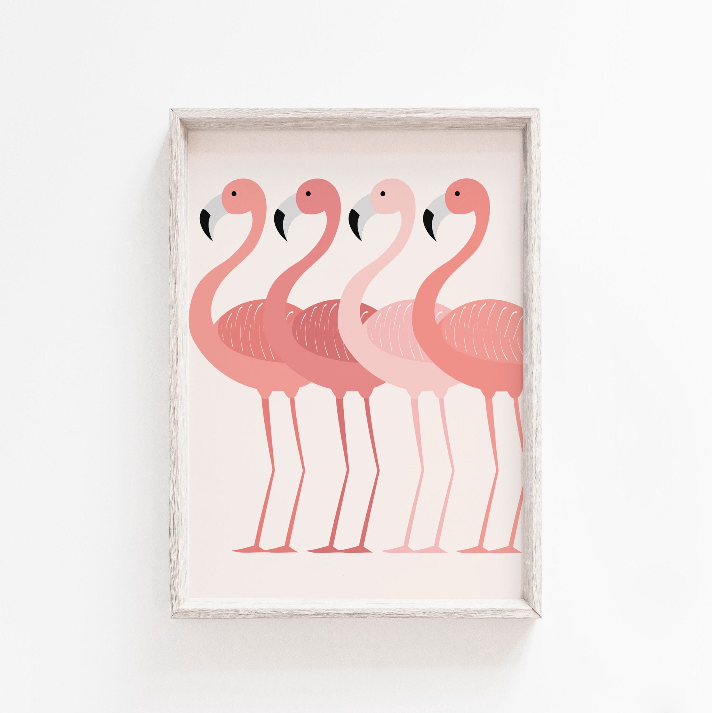 Discover Flamingo Print, Flamingo Art Print, Flamingo Printable, Flamingo, Pink, Wall Art, Art Print