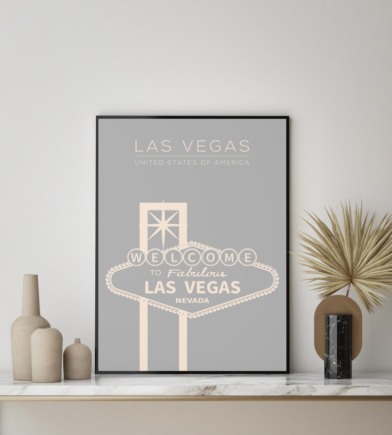 Las Vegas Printable Printable Art Las Vegas Print Las Vegas Etsy
