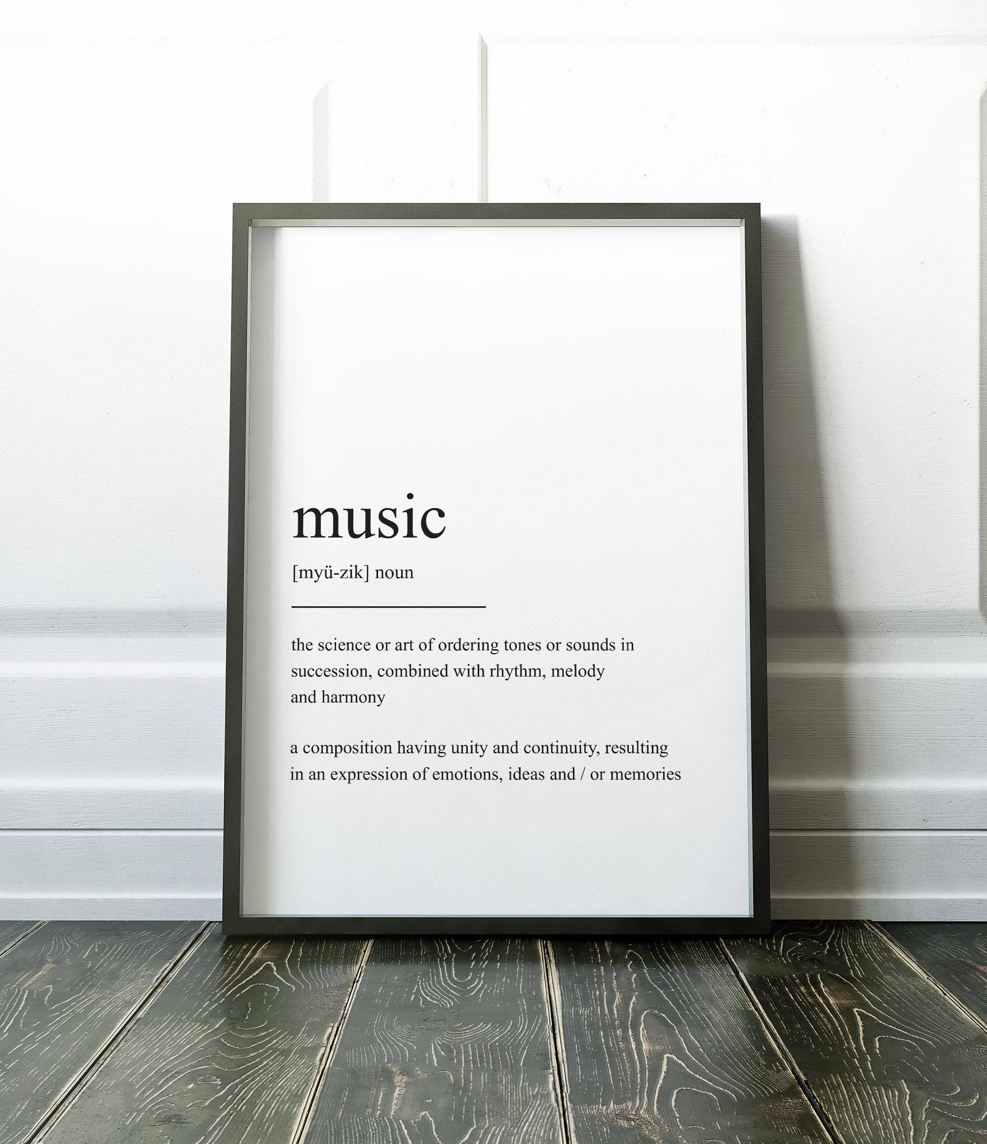Printable Wall Art Music Definition Print Wall Art Prints Etsy