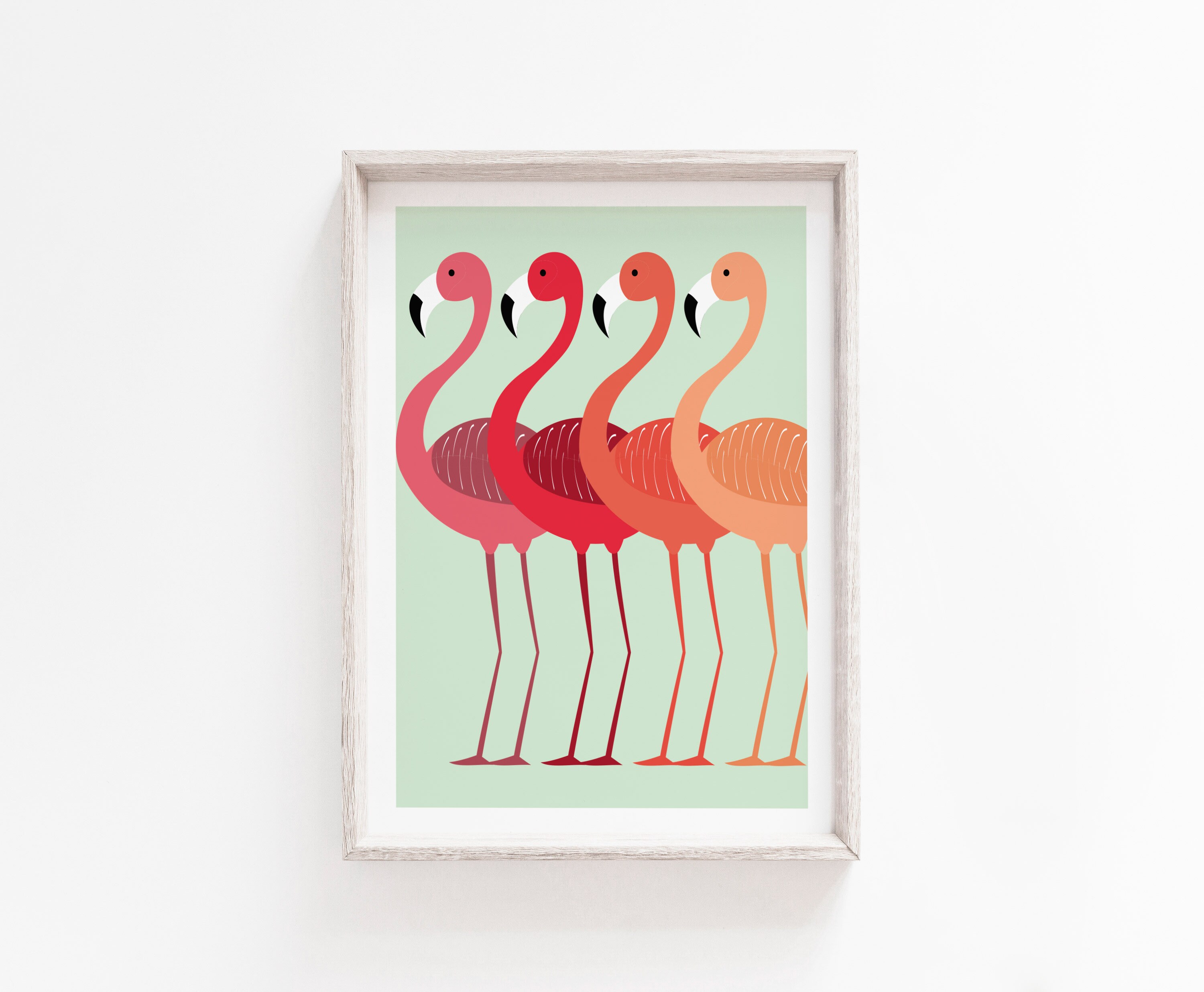 Flamingo Print Flamingo Wall Art Flamingo Printable Art | Etsy