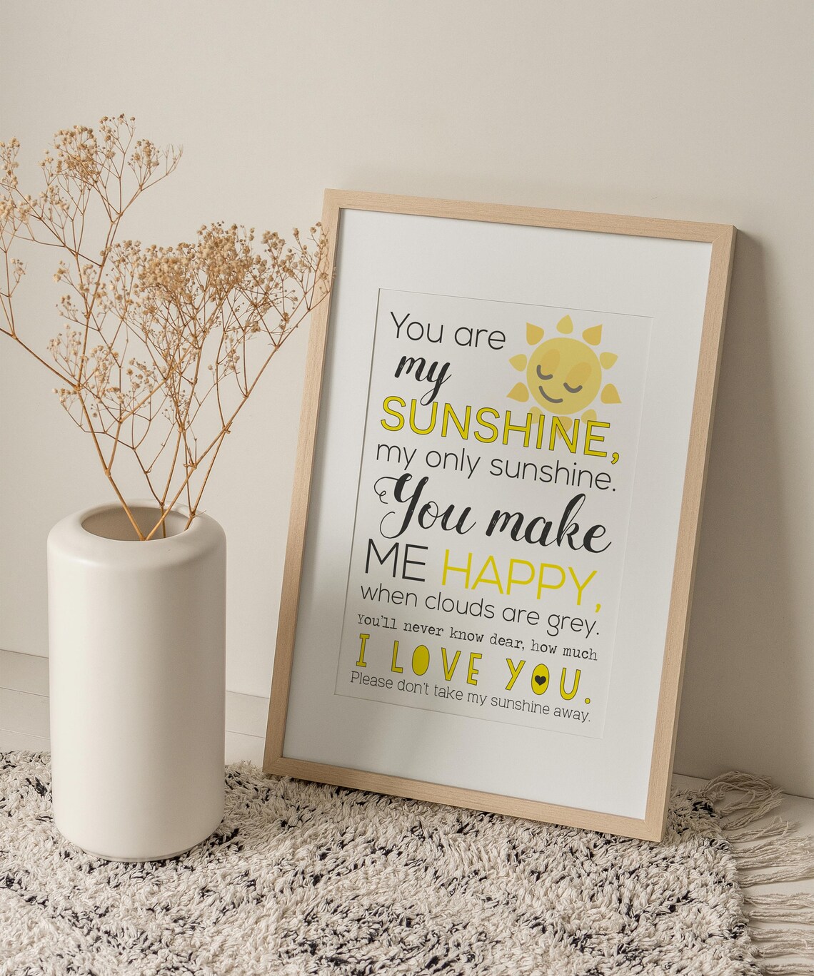 Printable Quote Wall Art Quote Prints You Are My Sunshine | Etsy