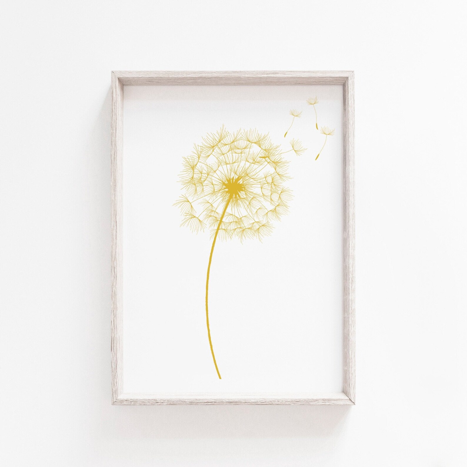 Wall Art Prints Printable Wall Art Dandelion Print Instant | Etsy