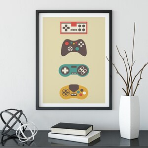 Printable Wall Art, Gaming Print, Wall Art Prints, Retro Print ...