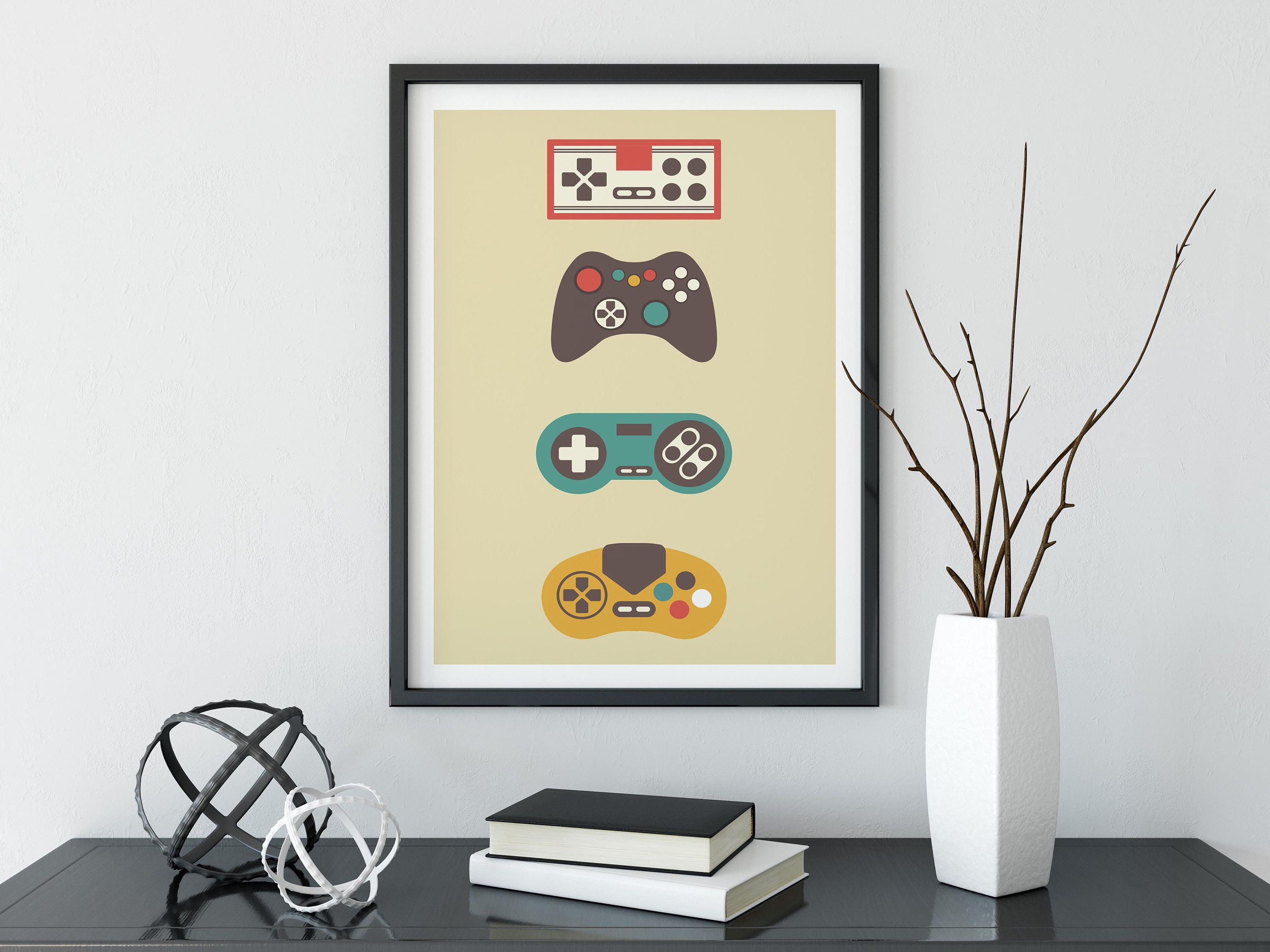 Printable Wall Art Gaming Print Wall Art Prints Retro Etsy