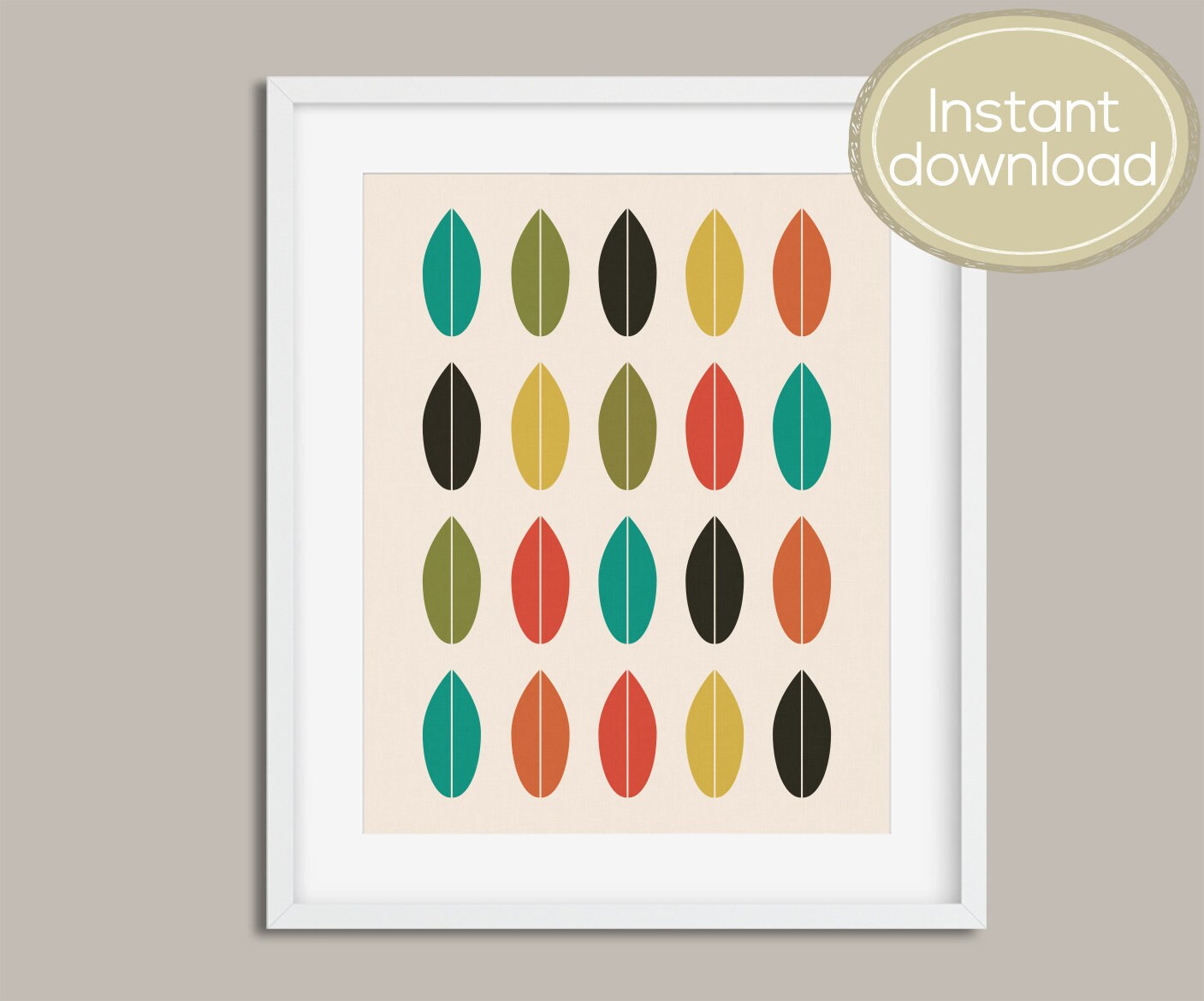 Printable Art Wall Art Minimalist Print Printables Mid | Etsy