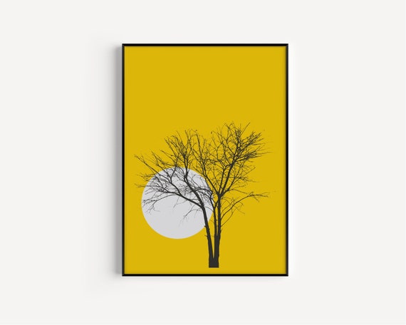 Printable Wall Art Print Tree Wall Art Tree Print | Etsy