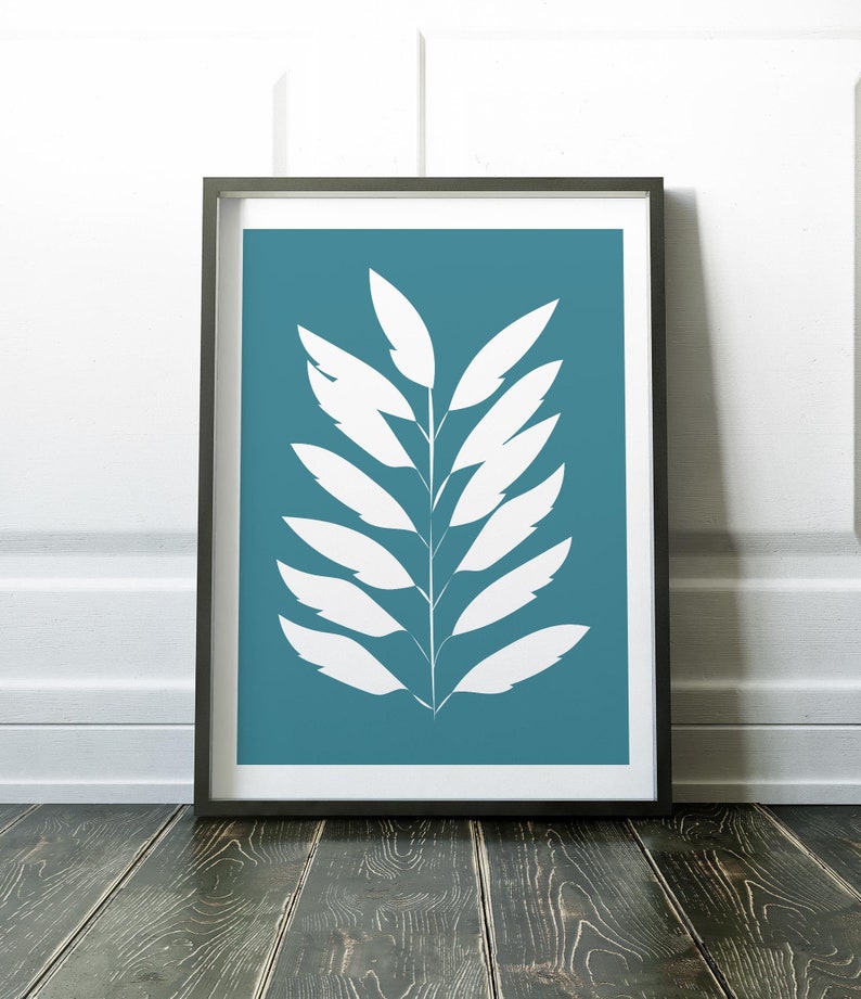 Printable Art Blue Wall Art Printables Wall Art Print | Etsy