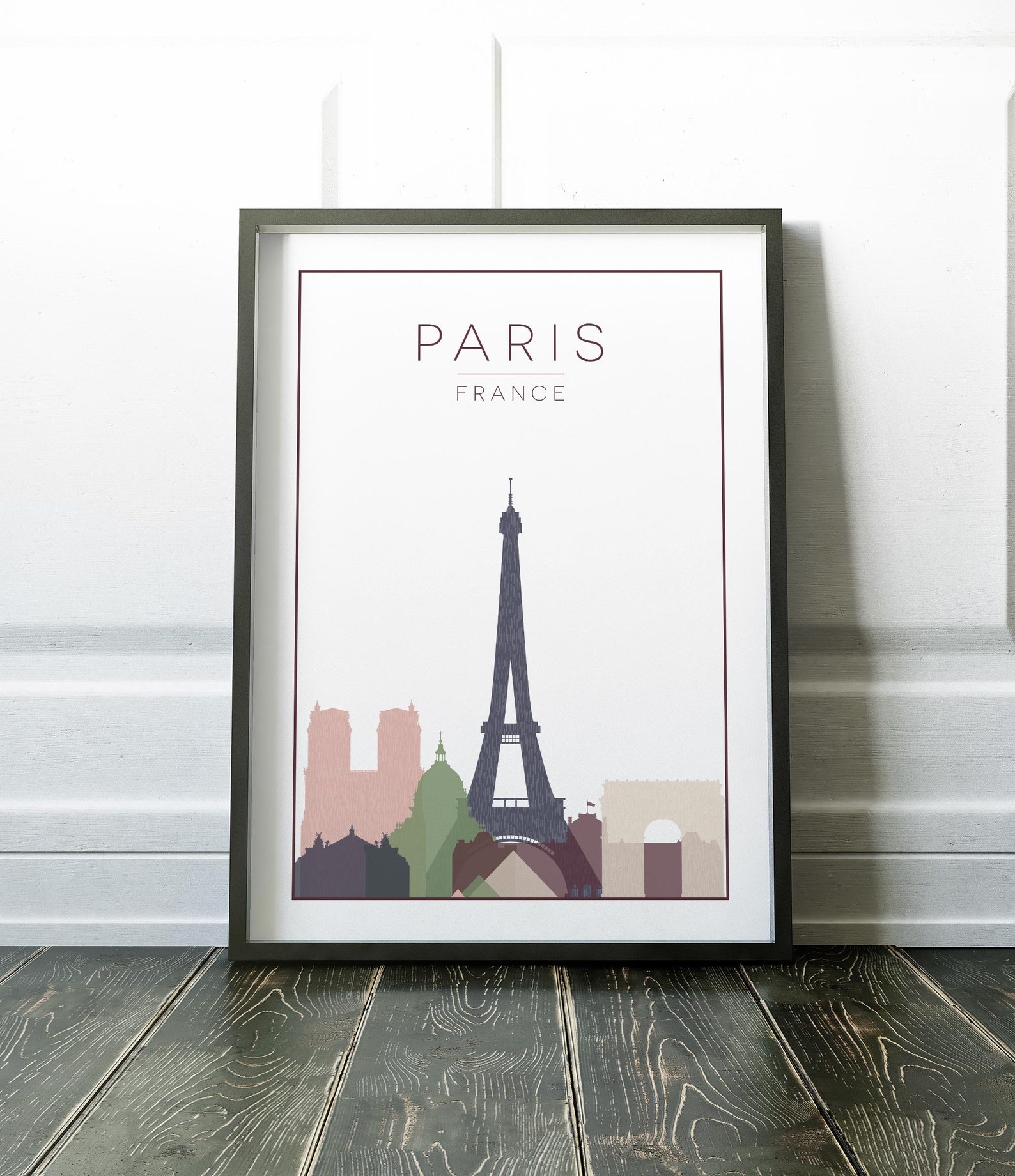 Travel Print Paris Printable Paris Wall Artart Print Paris - Etsy