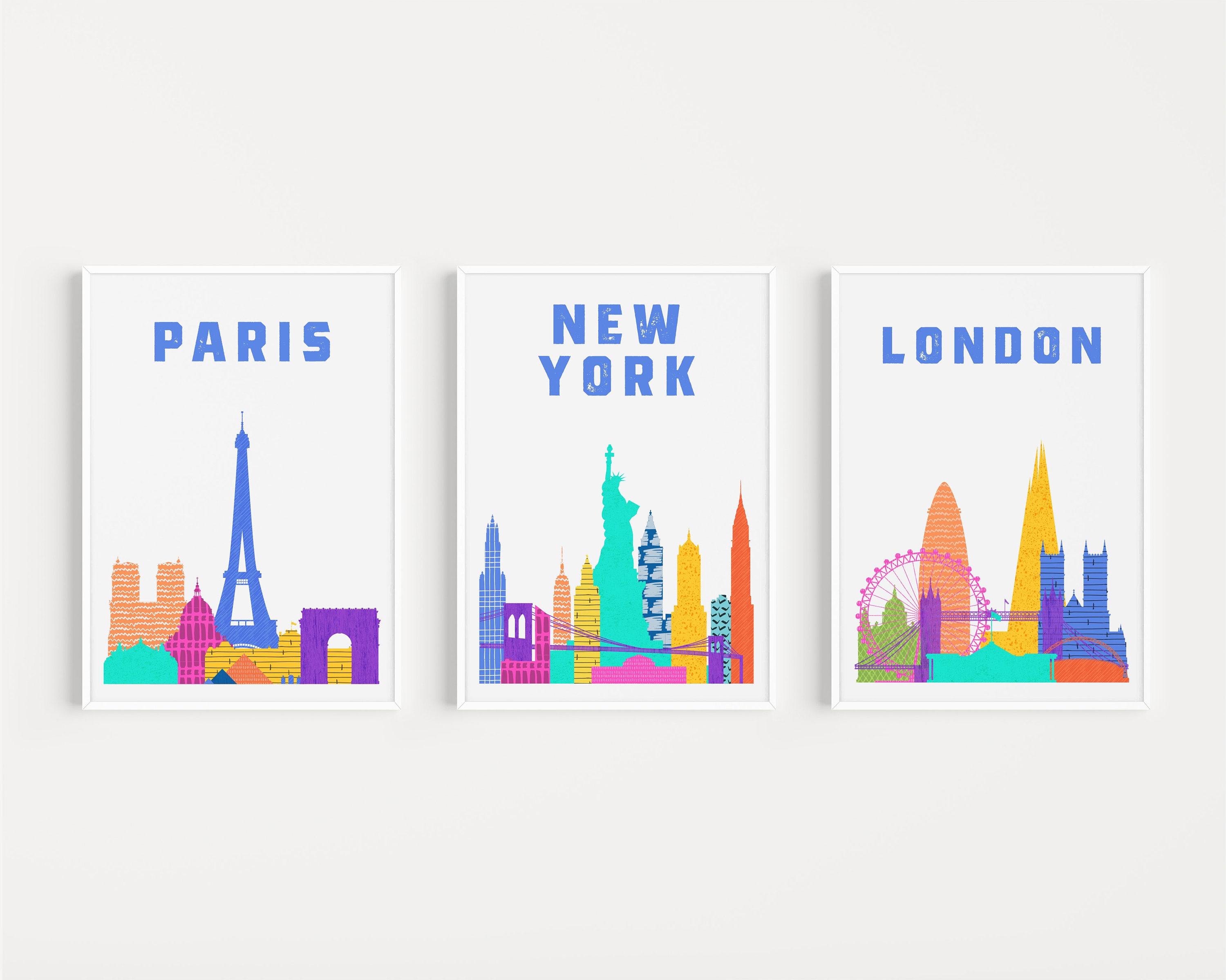 Paris Printable, Paris Print, Colourful Print, Paris Poster, Paris ...