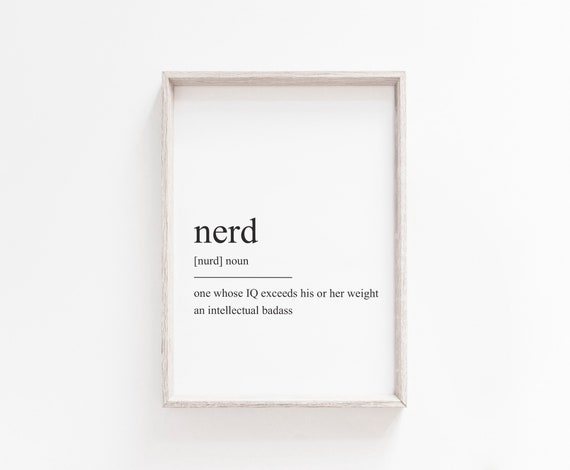Printable Quotes Nerd Definition Print Wall Art Prints - Etsy Printable Quotes Nerd Definition Print Wall Art Prints - Etsy