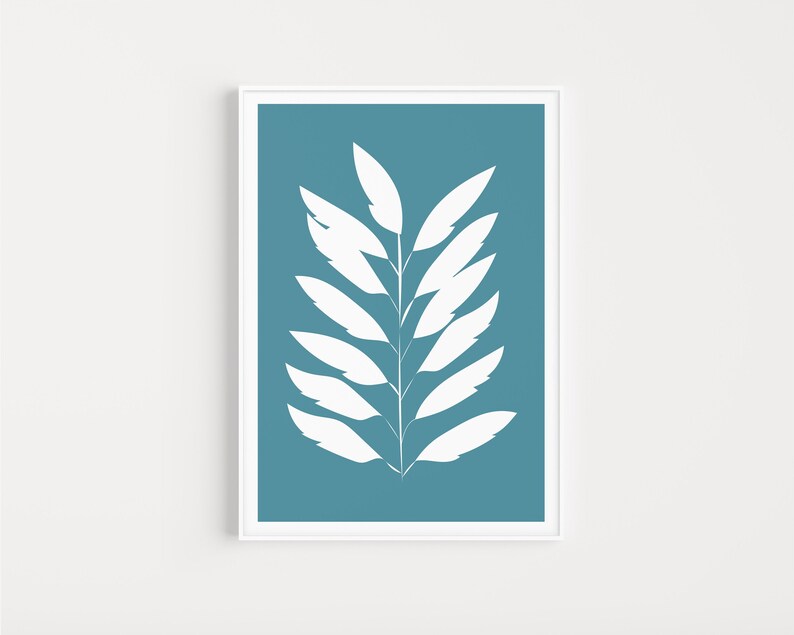 Printable Art Blue Wall Art Printables Wall Art Print | Etsy