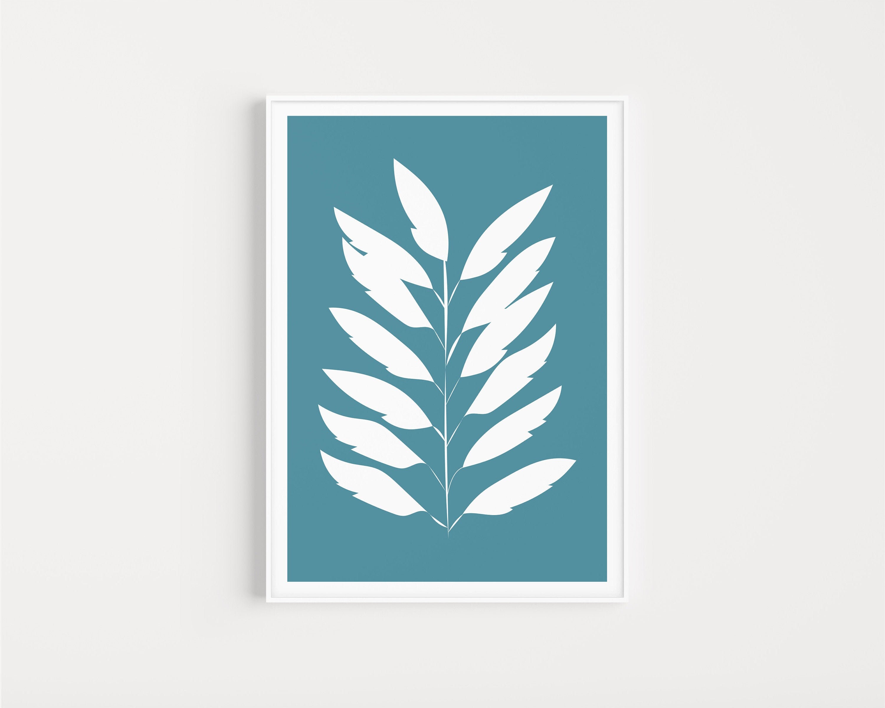 Printable Art Blue Wall Art Printables Wall Art Print | Etsy