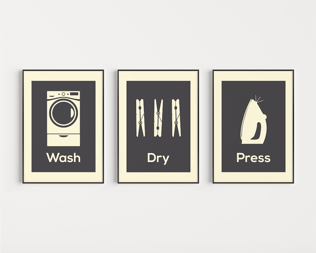 Laundry Printables, Wall Art, Wall Art Prints, Prints Set, Printables ...