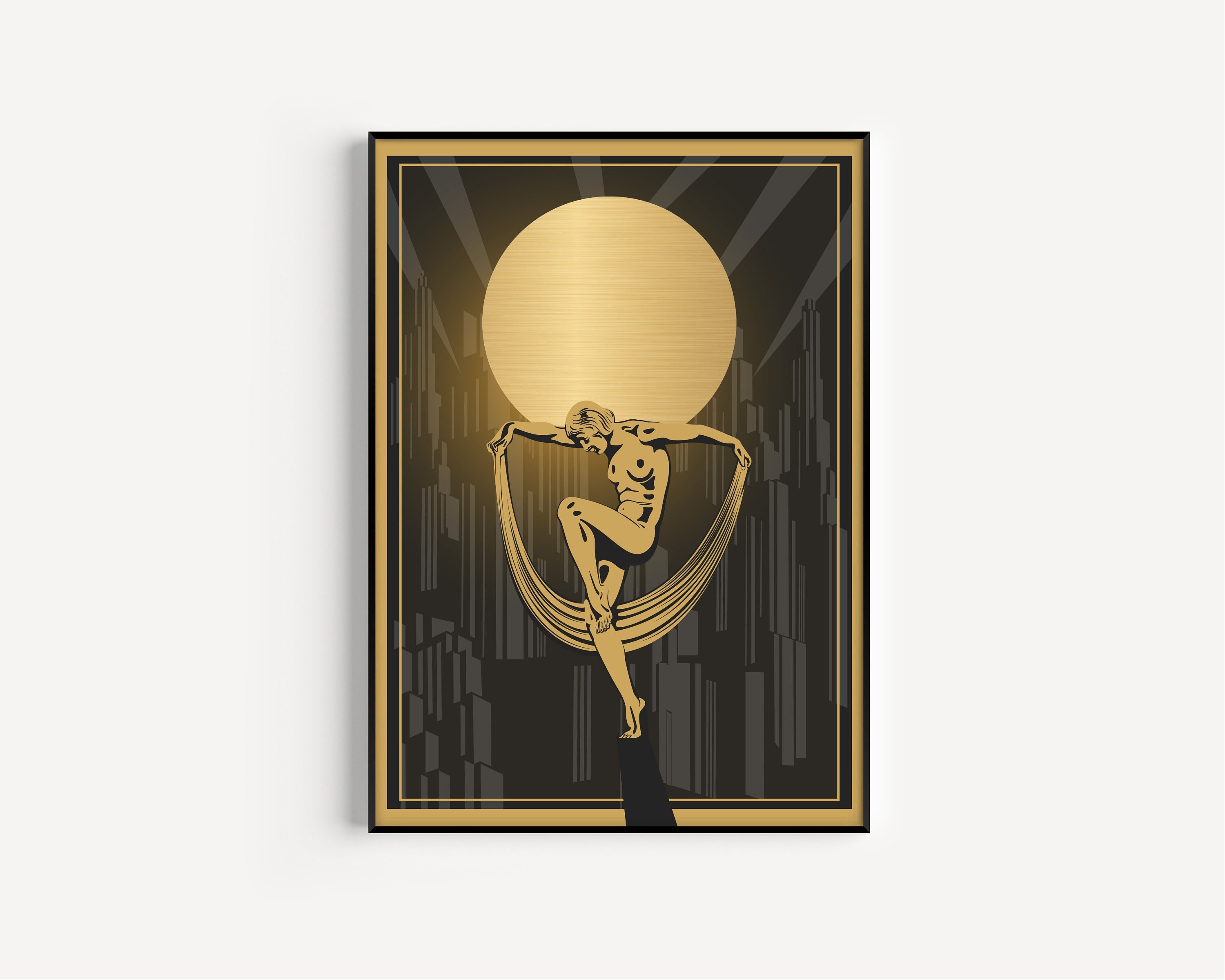 Art Deco Print, Printable Art, Art Deco Art Print, Black Gold Print, Art Deco, Wall Art Prints, Gold Print, Art Print, Gold Art, Wall Art