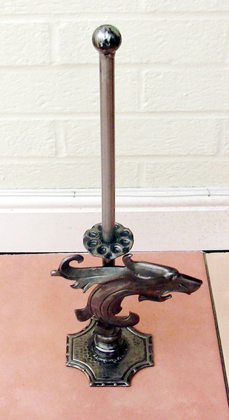 Wrought Iron Toilet Roll Holder Etsy UK