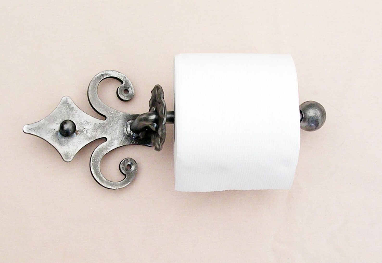 Wrought Iron Toilet Roll Holder Etsy UK