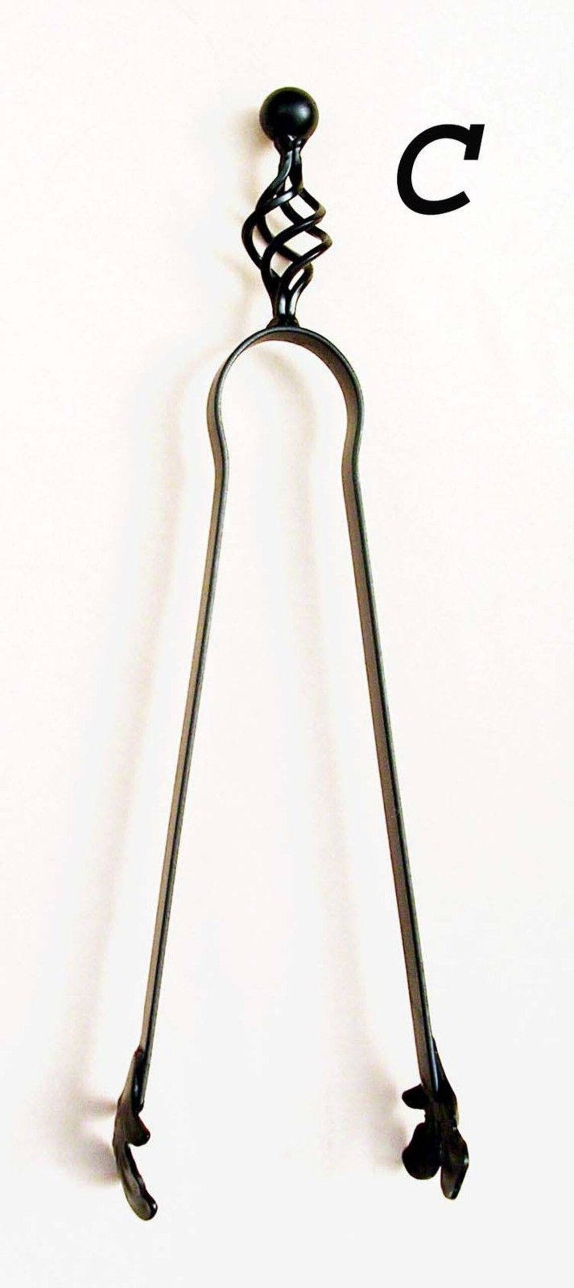 Blacksmith made coal tongs Etsy