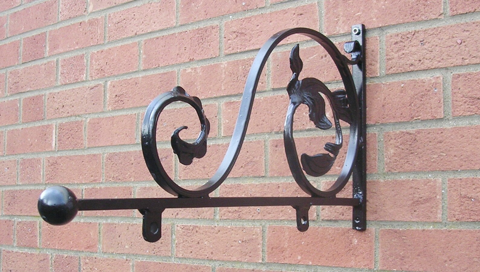 Wrought Iron Sign Bracket Hand Etsy UK
