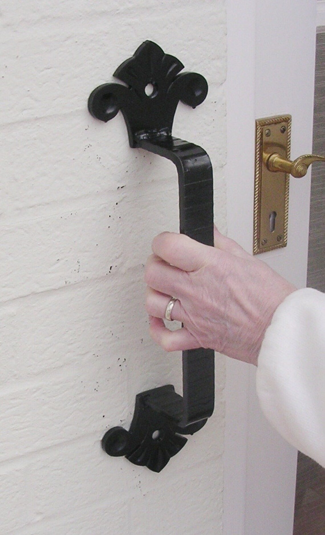 Wrought Iron Grab Handle / Rail - Etsy UK