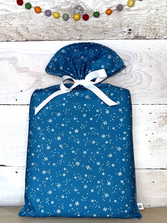Reusable Fabric Gift Bag -- Winter Days