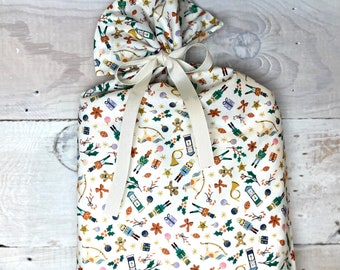 Reusable Fabric Gift Bag -- Nutcracker Fling