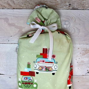Reusable Fabric Gift Bag -- Holiday Shopping