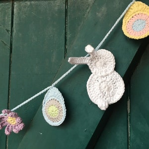 PDF crochet Easter spring bunting pattern US/UK image 4