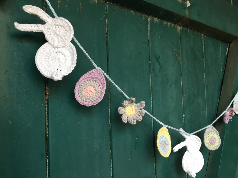 PDF crochet Easter spring bunting pattern US/UK image 3