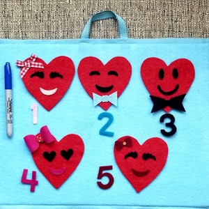 5 Pretty valentine’s felt stories//librarians Valentine&#39;s gift//teachers Valentine&#39;s gift//kids valentines felt story//flannel board stories