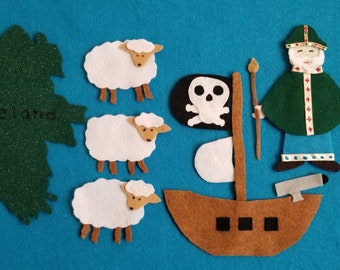 Saint Patrick Felt Story Set – Religious Education, Ireland