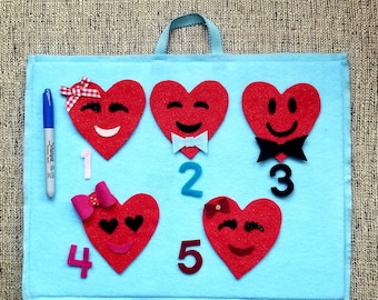 5 Pretty valentine’s felt stories//librarians Valentine's gift//teachers Valentine's gift//kids valentines felt story//flannel board stories