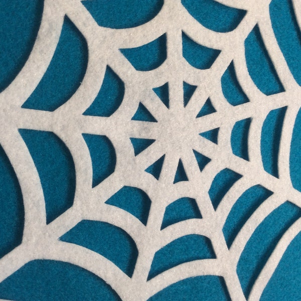 spider web felt board stories quilting applique//sewing craft supply//DIY projects//Halloween decor//librarians project