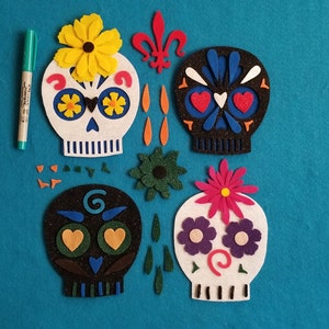 Dia de Los muertos manualidades// piezas cortadas con máquina//