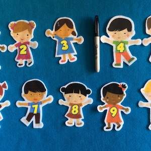 10 little children Felt board stories//multicultural//diversity//preschoolers//Little Children//librarian gifts//flannel stories