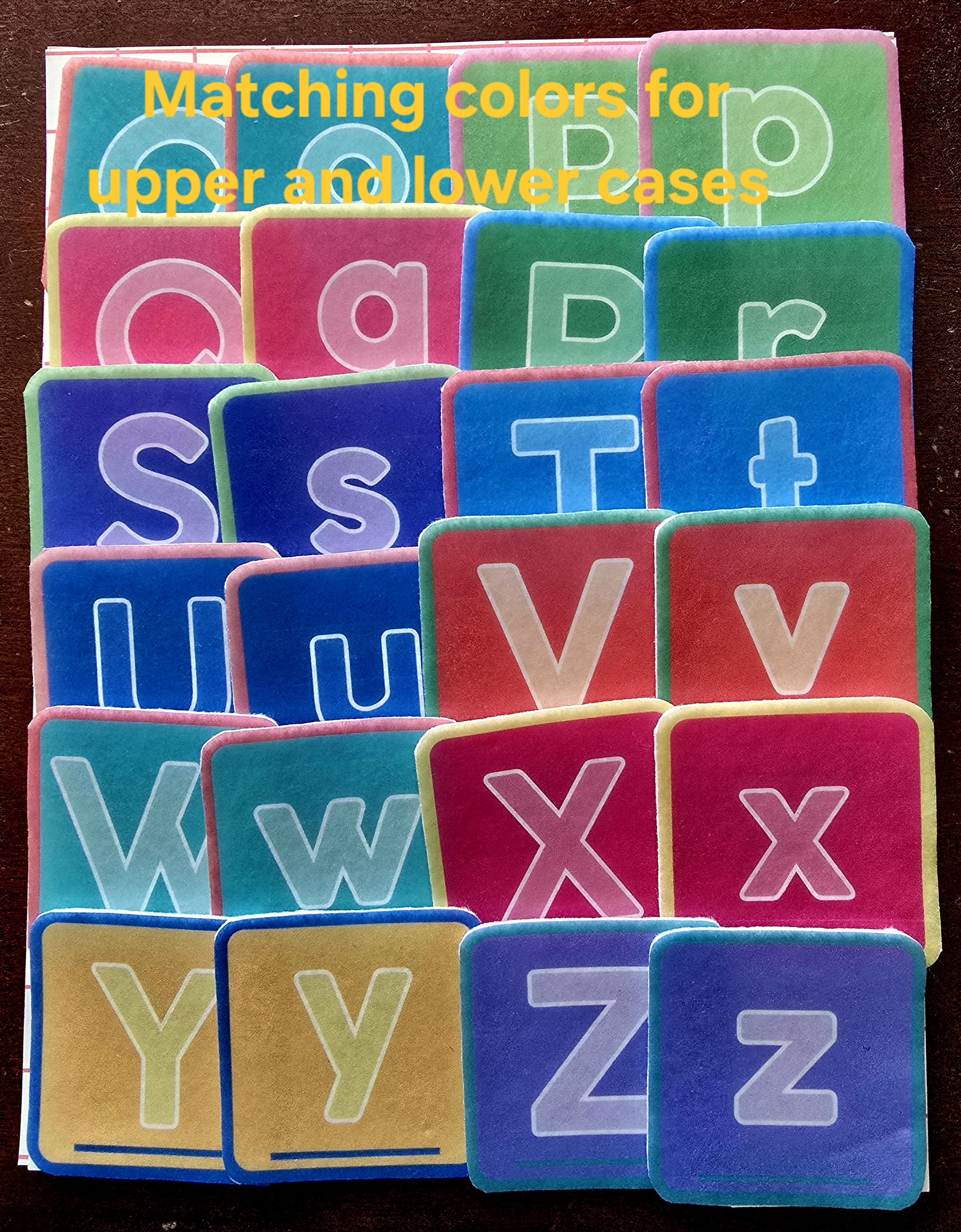 Abc's Underline Letters 58-84 Pcs // Alphabet Home Schooling Felt ...