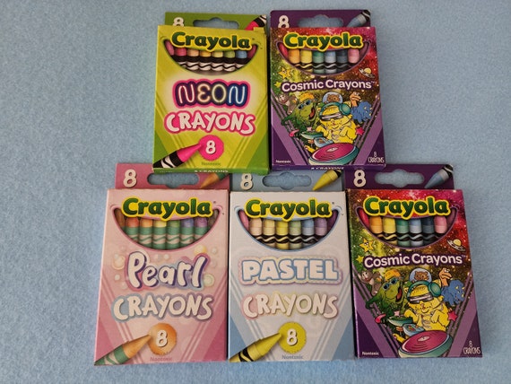 Marker Stand and 16 Crayons// Crayon Organizer // Choose 2 From Neon,  Pearl, Cosmic, Pastel -  Sweden