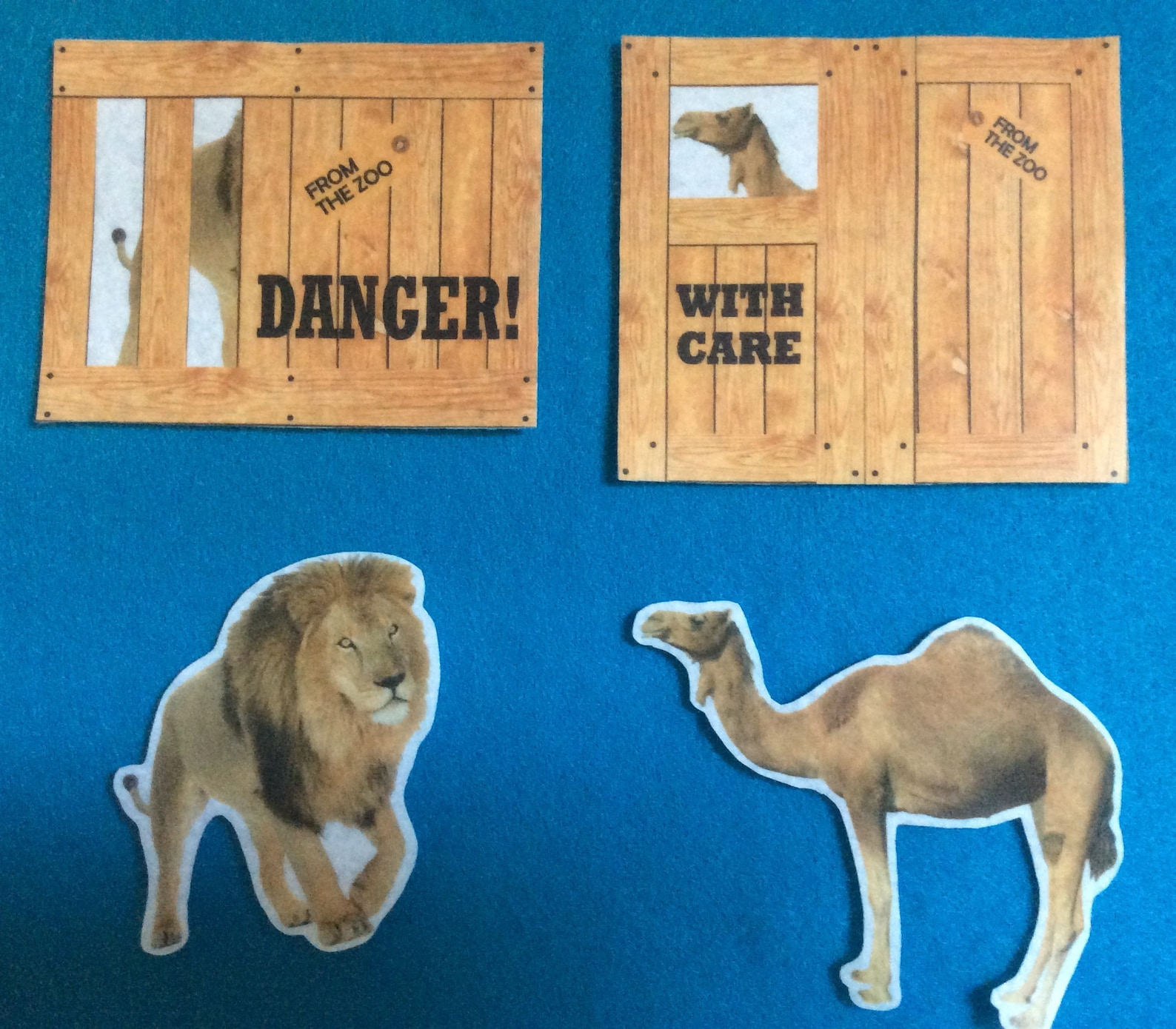 Dear Zoo Felt Board Stories//realistic Animals Felt Etsy