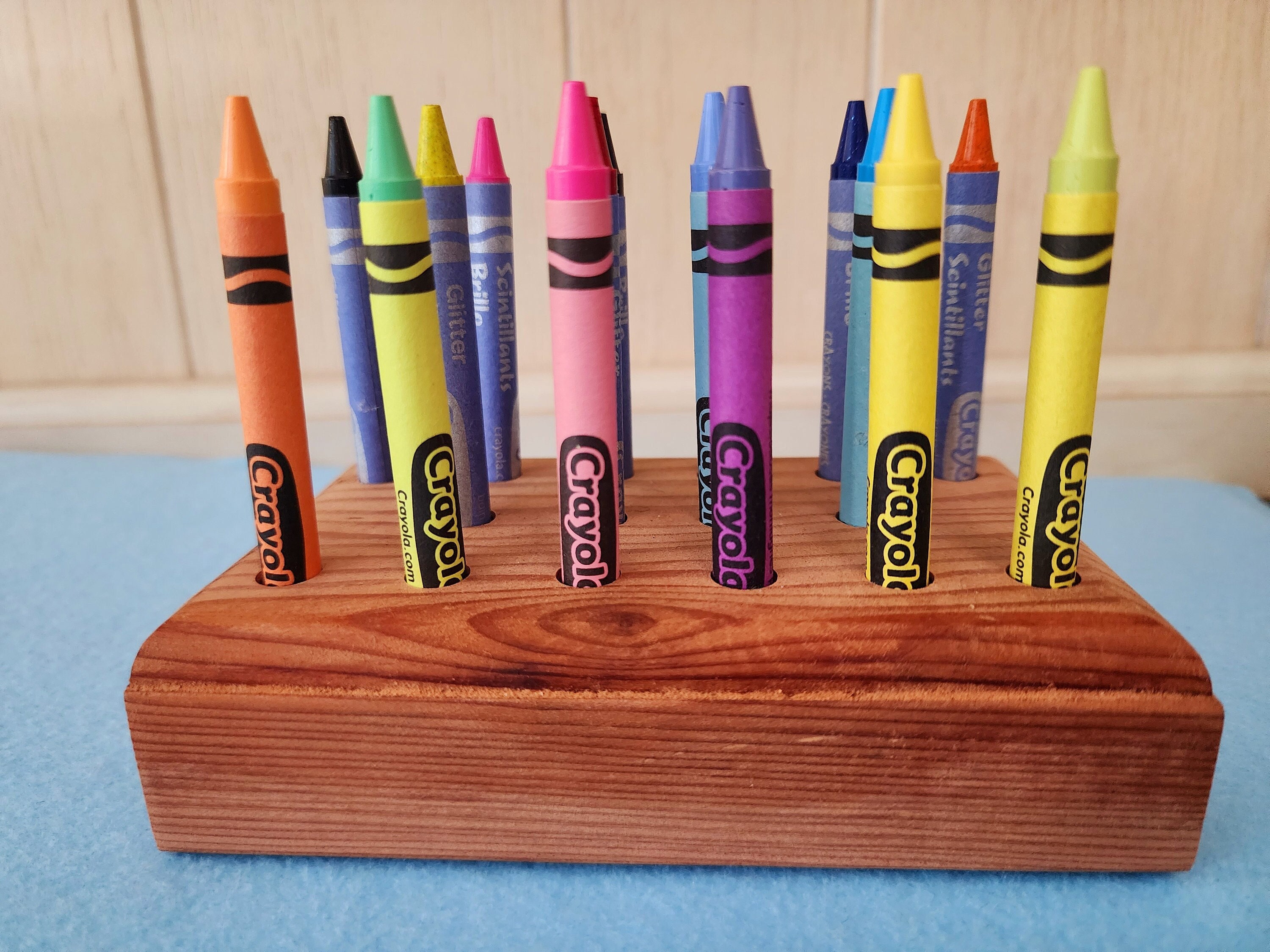  Upper Midland Products Crayon Case- Quality Crayon Holder,  Crayon Organizer, Crayon Storage, Crayon Color Sorter, Crayon Container For  Kids And Adults, Travel Crayons Kit For Kids : Toys & Games