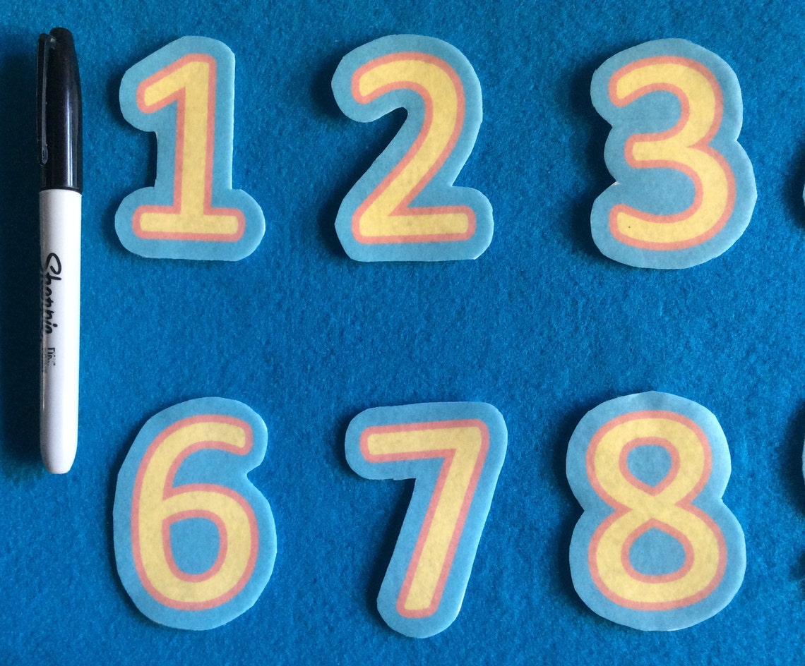 Felt Numbers 110//ten Little Numbers Felt Stories//flannel Etsy Canada