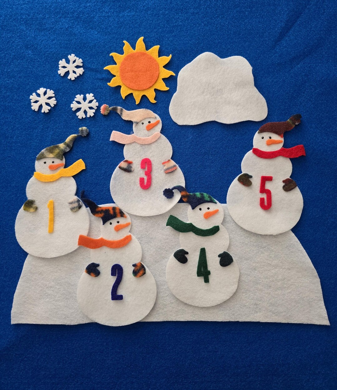 En Fieltro MuÃ±ecos De Nieve En Tela Muñeco MuÃ±equitos De Navidad En