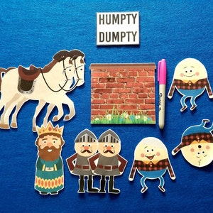 Humpty dumpty felt story/Alternative ending//Easter felt board story//basket stuffer//Nursery rhyme felt story//Social-emotional felt story